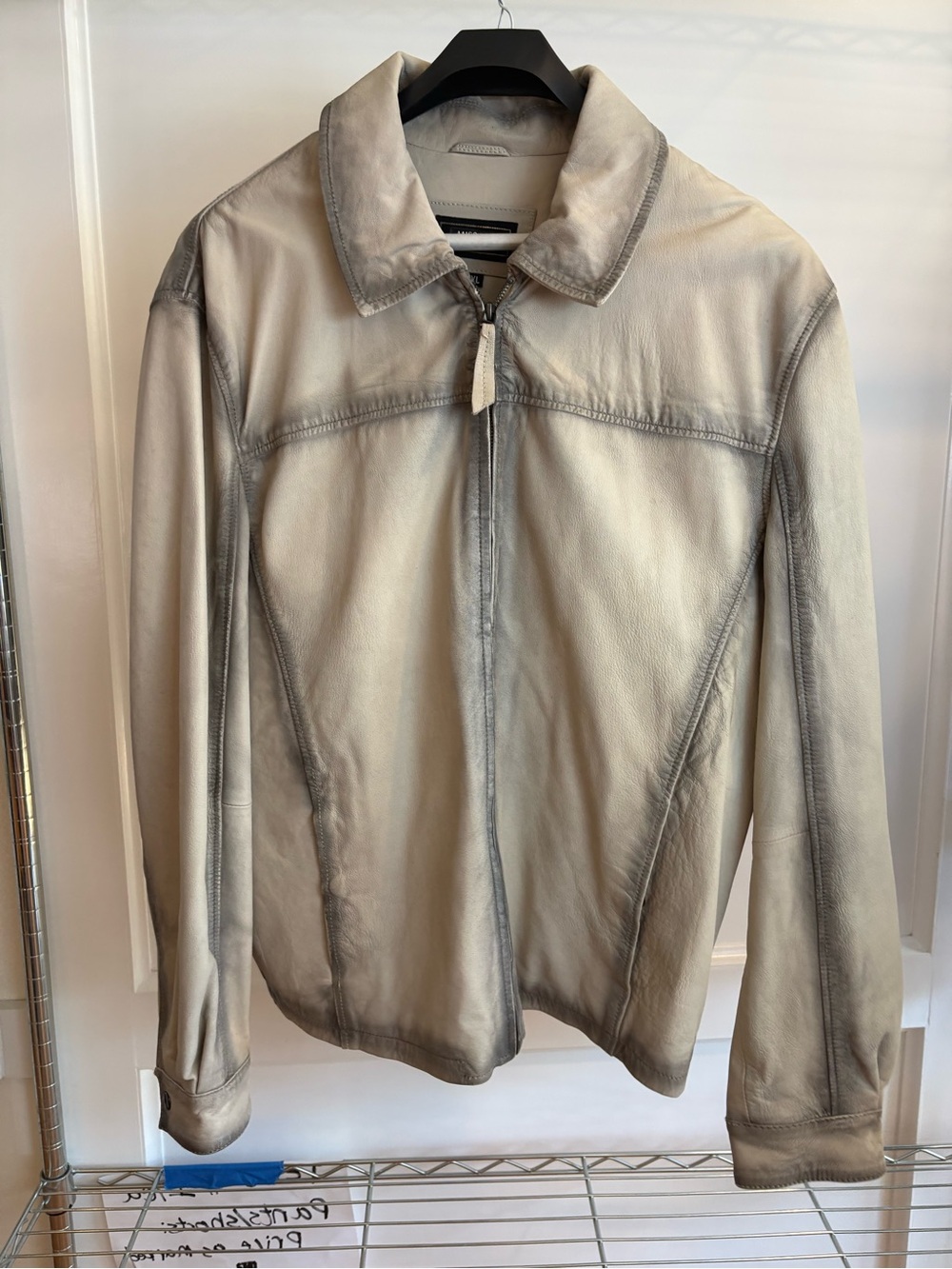 Missoni 90s Cream Leather Jacket